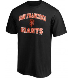 Men's Black San Francisco Giants Heart Soul T-shirt $16.00 T-Shirts