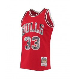 Men's Scottie Pippen Red Chicago Bulls 1997-98 Hardwood Classics 75th Anniversary Diamond Swingman Jersey $48.00 Jersey