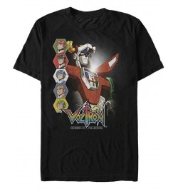 Voltron: Defender of the Universe Men's Character Panels Short Sleeve T-Shirt Black $20.99 T-Shirts