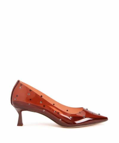 Women's The Golden Studded Pointed Toe Pumps PD02 $35.70 Shoes