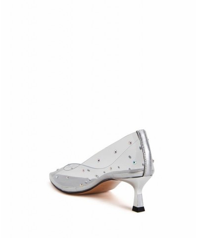 Women's The Golden Studded Pointed Toe Pumps PD02 $35.70 Shoes