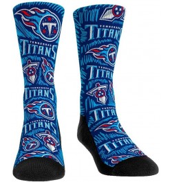 Men's Tennessee Titans Logo Sketch Multi Crew Socks $13.99 Socks