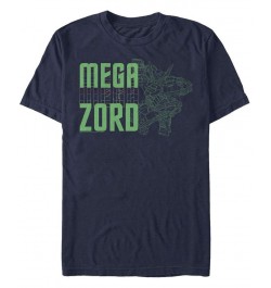 Men's Mega Zord Short Sleeve Crew T-shirt Blue $15.75 T-Shirts