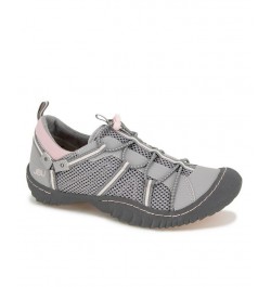 Women's Synergy Bungee Lace-Up Sporty Sneakers Gray $41.87 Shoes