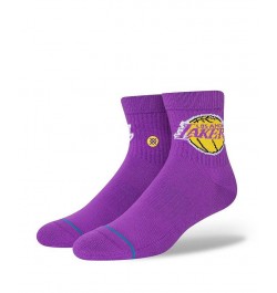 Men's Los Angeles Lakers Logo Quarter Socks $10.34 Socks