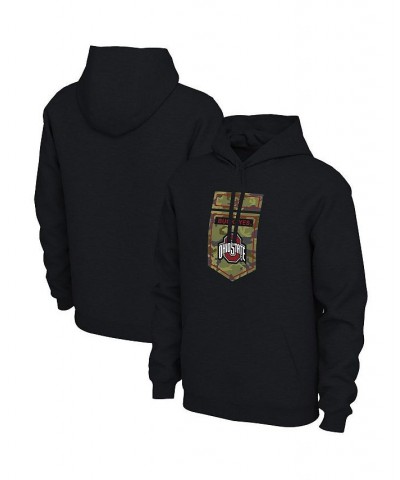 Men's Black Ohio State Buckeyes Veterans Camo Pullover Hoodie $29.40 Sweatshirt