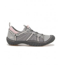 Women's Synergy Bungee Lace-Up Sporty Sneakers Gray $41.87 Shoes