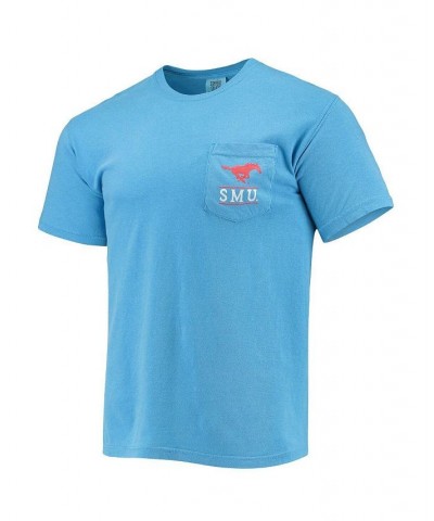 Men's Light Blue SMU Mustangs Circle Campus Scene T-shirt $25.19 T-Shirts