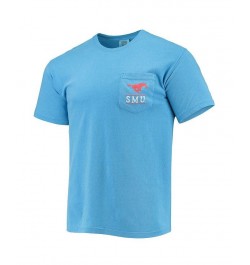 Men's Light Blue SMU Mustangs Circle Campus Scene T-shirt $25.19 T-Shirts