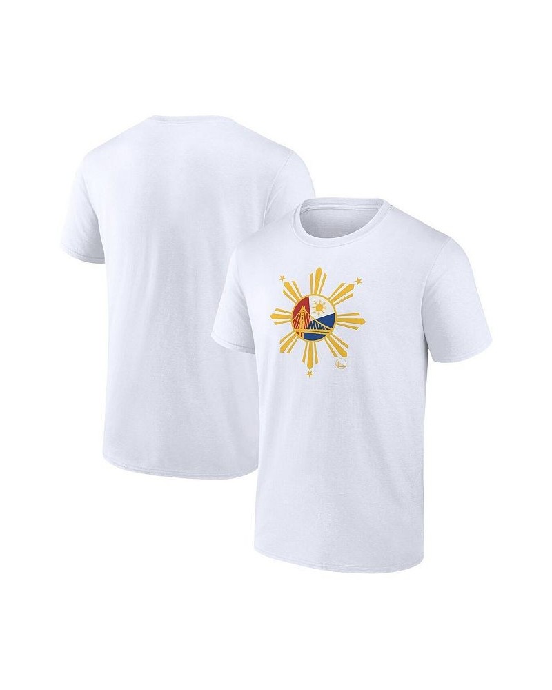 Men's Branded White Golden State Warriors 2022 Filipino Heritage Night T-shirt $22.39 T-Shirts