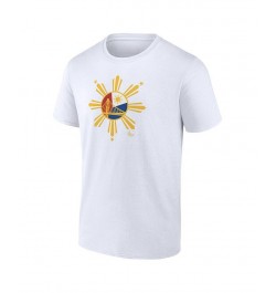 Men's Branded White Golden State Warriors 2022 Filipino Heritage Night T-shirt $22.39 T-Shirts