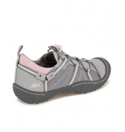 Women's Synergy Bungee Lace-Up Sporty Sneakers Gray $41.87 Shoes