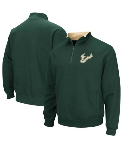 Men's Green South Florida Bulls Tortugas Logo Quarter-Zip Jacket $23.50 Sweatshirt