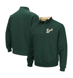 Men's Green South Florida Bulls Tortugas Logo Quarter-Zip Jacket $23.50 Sweatshirt