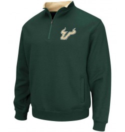 Men's Green South Florida Bulls Tortugas Logo Quarter-Zip Jacket $23.50 Sweatshirt