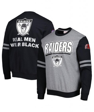 Men's Silver Las Vegas Raiders All Over 2.0 Pullover Sweatshirt $38.64 Sweatshirt