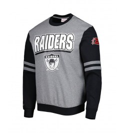 Men's Silver Las Vegas Raiders All Over 2.0 Pullover Sweatshirt $38.64 Sweatshirt