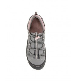 Women's Synergy Bungee Lace-Up Sporty Sneakers Gray $41.87 Shoes