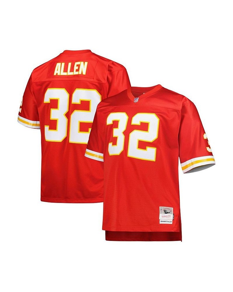 Men's Marcus Allen Red Kansas City Chiefs Big and Tall 1994 Retired Player Replica Jersey $69.70 Jersey