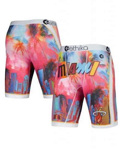 Men's White Miami Heat City Edition Boxer Briefs $14.35 Underwear