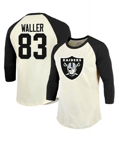 Men's Threads Darren Waller Cream, Black Las Vegas Raiders Player Name and Number Raglan 3/4-Sleeve T-shirt $24.43 T-Shirts