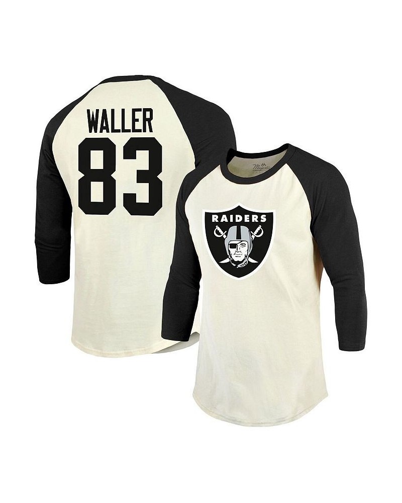 Men's Threads Darren Waller Cream, Black Las Vegas Raiders Player Name and Number Raglan 3/4-Sleeve T-shirt $24.43 T-Shirts