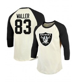 Men's Threads Darren Waller Cream, Black Las Vegas Raiders Player Name and Number Raglan 3/4-Sleeve T-shirt $24.43 T-Shirts