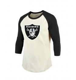 Men's Threads Darren Waller Cream, Black Las Vegas Raiders Player Name and Number Raglan 3/4-Sleeve T-shirt $24.43 T-Shirts