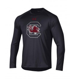 Men's Black South Carolina Gamecocks School Logo Tech 2.0 Performance Long Sleeve T-shirt $23.65 T-Shirts