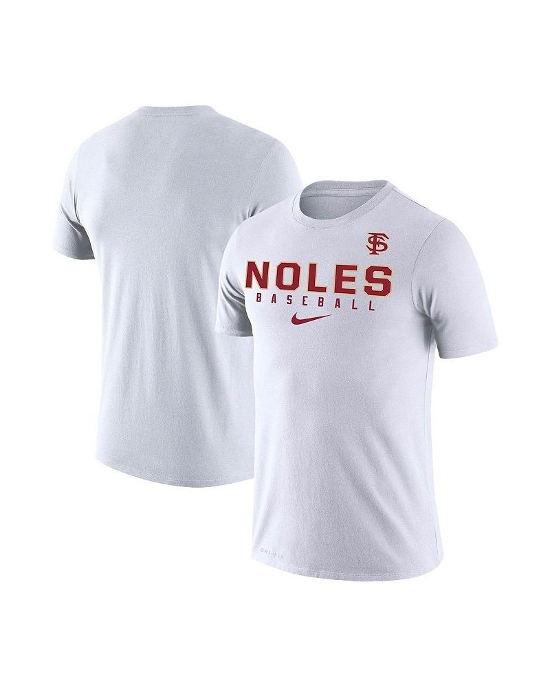 Men's White Florida State Seminoles Baseball Legend Performance T-shirt $26.99 T-Shirts