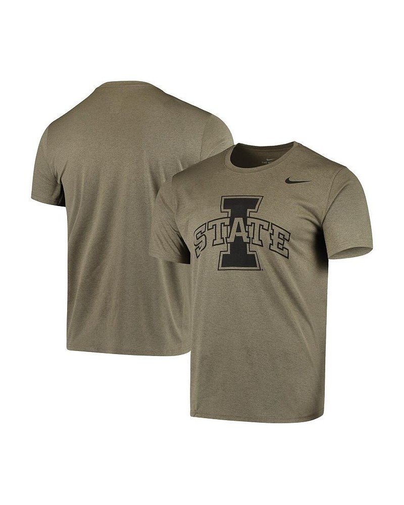 Men's Olive Iowa State Cyclones Tonal Logo Legend Performance T-shirt $23.00 T-Shirts