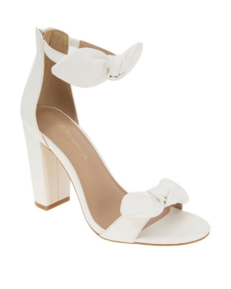 Women's Batani Block Heel Sandal White $59.50 Shoes