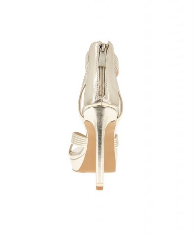 Women's Strappy Nadine Sandals Tan/Beige $50.04 Shoes