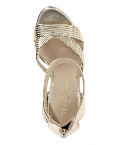 Women's Strappy Nadine Sandals Tan/Beige $50.04 Shoes