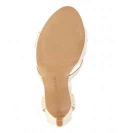 Women's Strappy Nadine Sandals Tan/Beige $50.04 Shoes