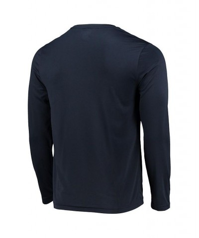 Men's Navy Auburn Tigers Wordmark Slash Long Sleeve T-shirt $24.29 T-Shirts