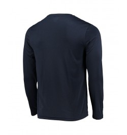 Men's Navy Auburn Tigers Wordmark Slash Long Sleeve T-shirt $24.29 T-Shirts