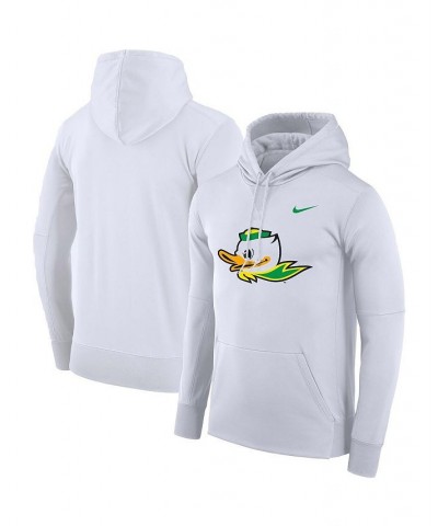 Men's White Oregon Ducks Alternate Performance Pullover Hoodie $44.10 Sweatshirt