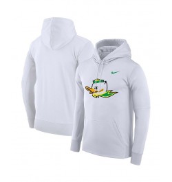 Men's White Oregon Ducks Alternate Performance Pullover Hoodie $44.10 Sweatshirt