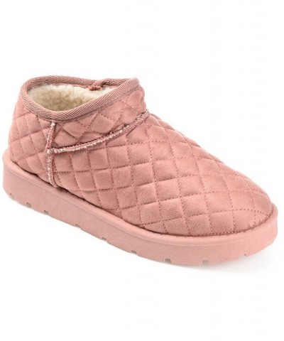 Women's Tazara Slipper Booties Pink $34.00 Shoes