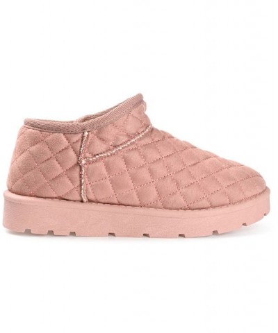 Women's Tazara Slipper Booties Pink $34.00 Shoes