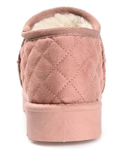 Women's Tazara Slipper Booties Pink $34.00 Shoes