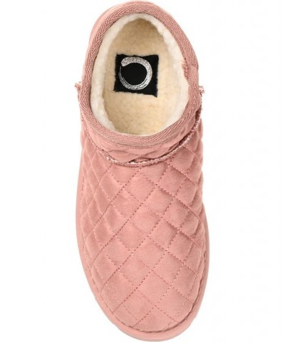 Women's Tazara Slipper Booties Pink $34.00 Shoes