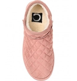 Women's Tazara Slipper Booties Pink $34.00 Shoes