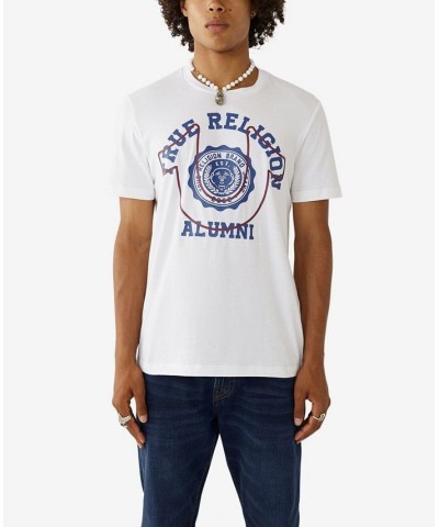 Men's Short Sleeve Alumni Crewneck T-shirt White $19.98 T-Shirts