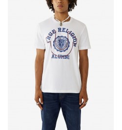 Men's Short Sleeve Alumni Crewneck T-shirt White $19.98 T-Shirts