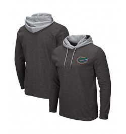 Men's Heathered Black and Heathered Gray Florida Gators Milhouse 2.0 Athletic Fit Long Sleeve Hooded Thermal $30.24 T-Shirts