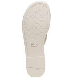 Everette Woven Soft Emblem Flatform Sandals White $111.80 Shoes