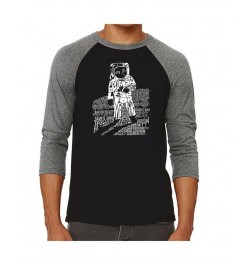 Astronaut Men's Raglan Word Art T-shirt Gray $24.74 T-Shirts