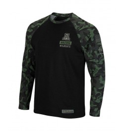 Men's Black Arizona Wildcats OHT Military-Inspired Appreciation Camo Raglan Long Sleeve T-shirt $25.00 T-Shirts